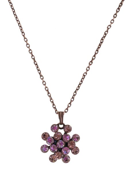 Konplott - Magic Fireball - Deep Rose, Pink, antique copper, necklace pendant mini