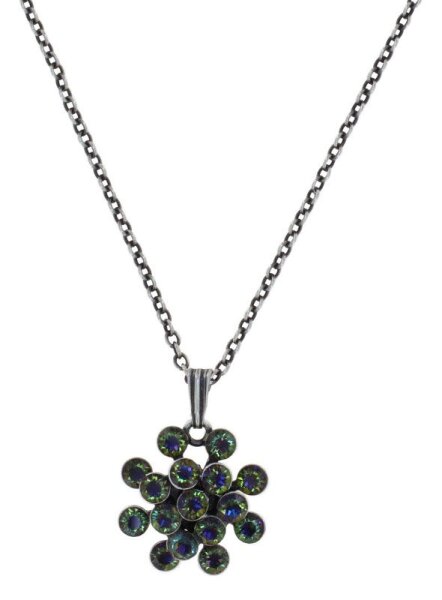 Konplott - Magic Fireball - Evening Sky, green/lila, antique silver, necklace pendant mini