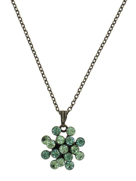 Konplott - Magic Fireball - Magnetic Greens, Green, antique brass, necklace pendant mini