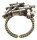 Konplott - Jumping Baguette - Shadow Light, Grey, antique brass, ring