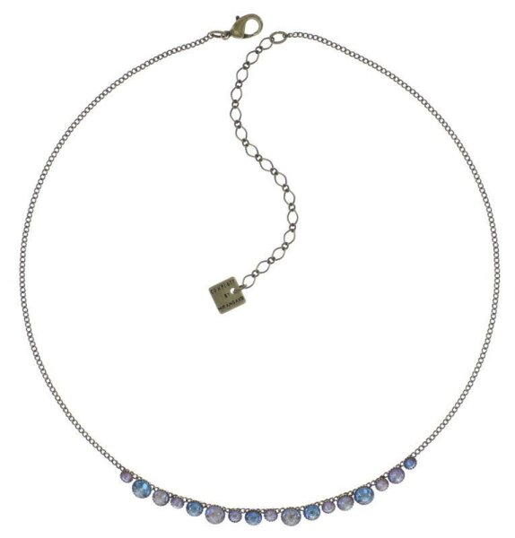 Konplott - Water Cascade - Beach Sea Sun, blue/brown, antique brass, necklace