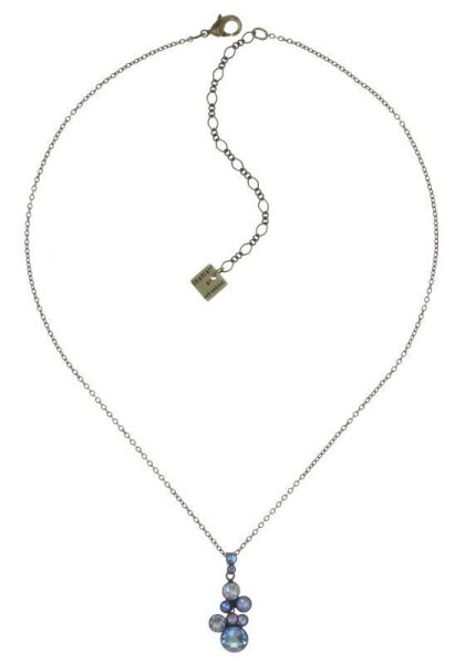 Konplott - Water Cascade - Beach Sea Sun, blue/brown, antique brass, necklace pendant
