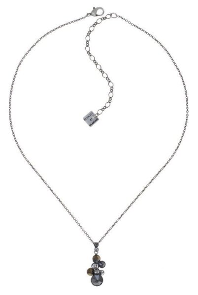Konplott - Water Cascade - Meteor, black/brown, antique silver, necklace pendant