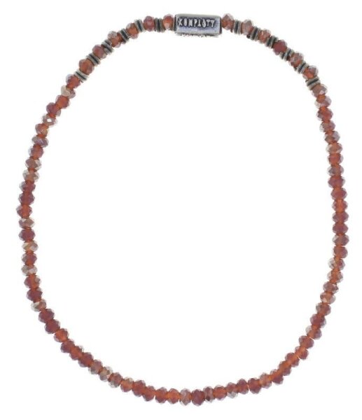 Konplott - Petit Glamour dAfrique - lila, antique silver, bracelet elastic