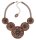 Konplott - Soul of Thorns - Sunset, BrownLight antique copper, necklace