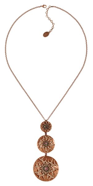 Konplott - Soul of Thorns - Sunset, BrownLight antique copper, necklace pendant, long