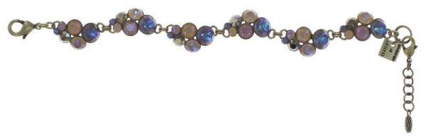 Konplott - Petit Glamour - Beach Sea Sun, blue/brown, antique brass, bracelet