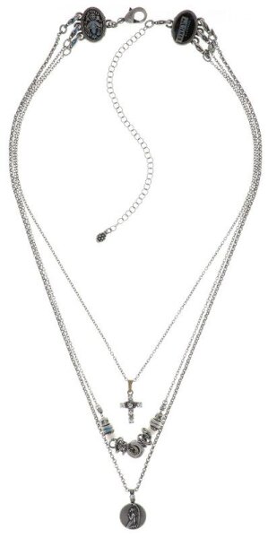 Konplott - Metal Crash - white, antique silver, necklace