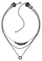 Konplott - Metal Crash - black, antique silver, necklace