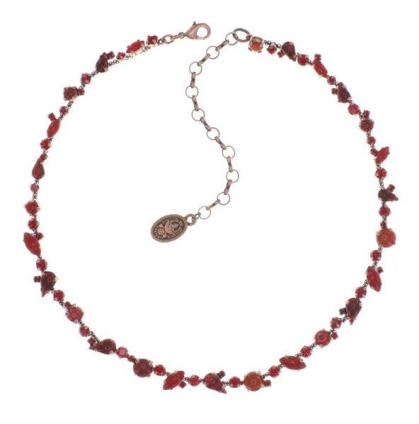Konplott - Afternoon Tea - Blood Red, Red, antique copper, necklace