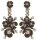 Konplott - Where the Lilac Bloom - Soft Classic, White, light antique brass, earring stud dangling