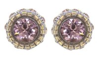 Konplott - African Glam - pink, antique silver, earring stud