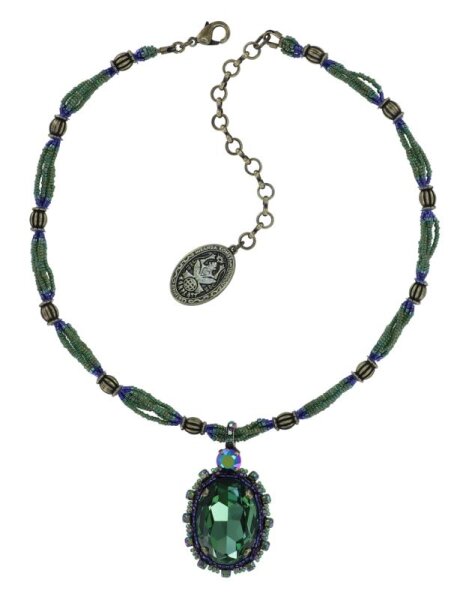 Konplott - African Glam - Light Tourmaline, Greenantique brass, necklace