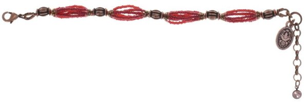 Konplott - African Glam - Soft Rosalind, Pink, Brownantique silver, bracelet