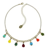 Konplott - Candycal - multi, Light antique brass, necklace