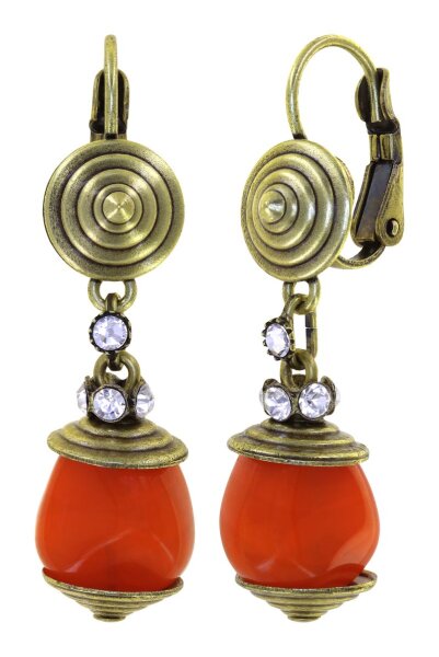 Konplott - Candycal - multi, Light antique brass, earring eurowire dangling