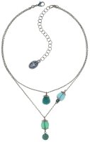Konplott - Candycal - blue, Light antique silver, necklace