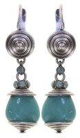 Konplott - Candycal - blue, Light antique silver, earring...
