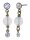 Konplott - Daily Desire - Angel White, white, Light antique brass, earring stud dangling