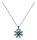 Konplott - Magic Fireball MINI - Gleaming Grey, Blau, Antiksilber, Halskette mit Anhänger MINI-Version