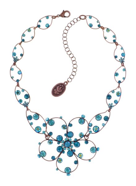 Konplott - Lovely Lucy - Lagoon Turquoise, Blau, Antikkupfer, Halskette