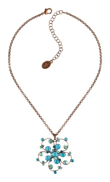 Konplott - Lovely Lucy - Lagoon Turquoise, blue, antique copper, necklace pendant