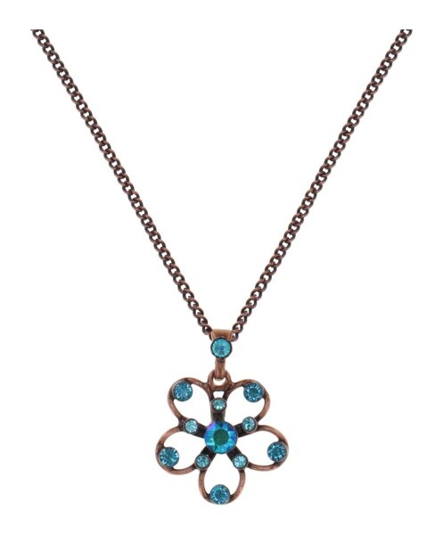 Konplott - Lovely Lucy - Lagoon Turquoise, blue, antique copper, necklace pendant