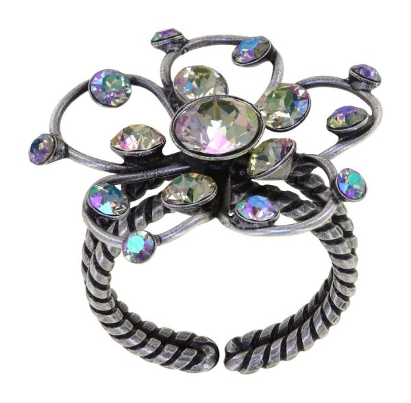 Konplott - Lovely Lucy - Paradise Illumination, lila, antique silver, ring