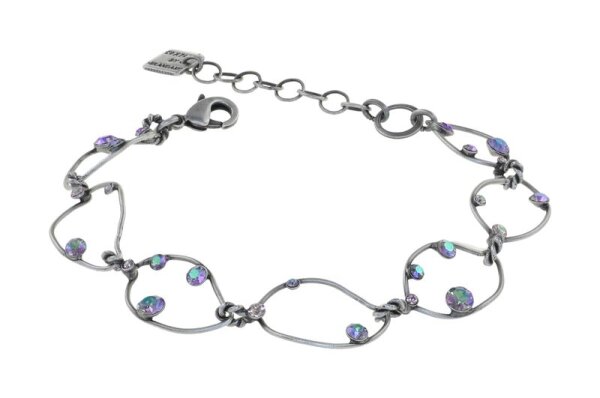 Konplott - Lovely Lucy - Paradise Illumination, lila, antique silver, bracelet