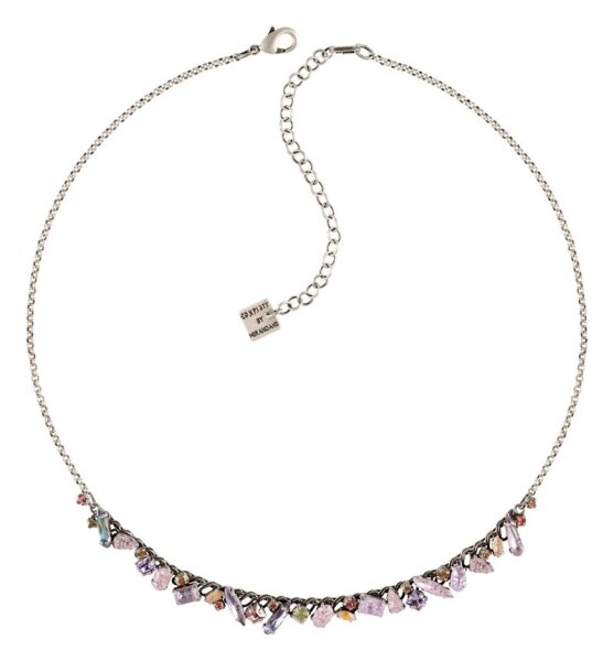 Konplott - Abegail - Honey Pink, pink/lila, light antique silver, necklace