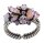 Konplott - Abegail - Honey Pink, pink/lila, light antique silver, ring