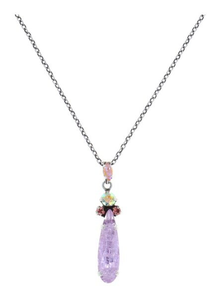 Konplott - Abegail - Honey Pink, pink/lila, light antique silver, necklace pendant