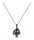Konplott - Abegail - Toxic Flames, blue/green/dark rose, light antique silver, necklace pendant
