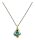 Konplott - Abegail - Water Greens, blue/yellow, light antique brass, necklace pendant