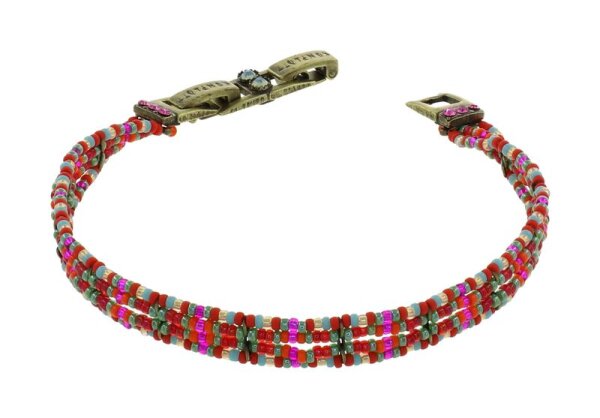 Konplott - African Glam - Woodstock, multi, antique brass, bracelet