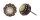 Konplott - African Glam - Schwarz, Grau, Antikkupfer, Ohrringe mit Stecker