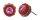 Konplott - African Glam - Pink, Rot, Antikmessing, Ohrringe mit Stecker
