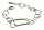 Konplott - Wireworks - Crystal Shine, white, antique brass, bracelet