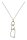 Konplott - Wireworks - Crystal Shine, white, antique brass, necklace pendant, long