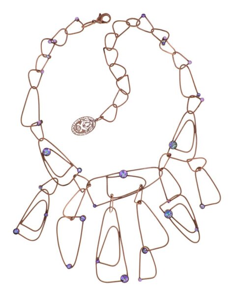 Konplott - Wireworks - Paradise Shine, lila, antique copper, necklace