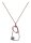 Konplott - Wireworks - Paradise Shine, lila, antique copper, necklace pendant