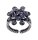 Konplott - Magic Fireball - Darkest Night, black, antique silver, ring Classic Size