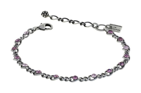 Konplott - Magic Fireball MINI - Antique Rose, pink/lila, antique silver, bracelet mini