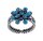Konplott - Magic Fireball MINI - Deep Lagoon, blue, antique silver, ring mini