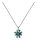 Konplott - Magic Fireball MINI - Emerald On Fire, blue/green, antique silver, necklace pendant mini