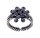 Konplott - Magic Fireball MINI - Graphite Grey, black, antique silver, ring mini