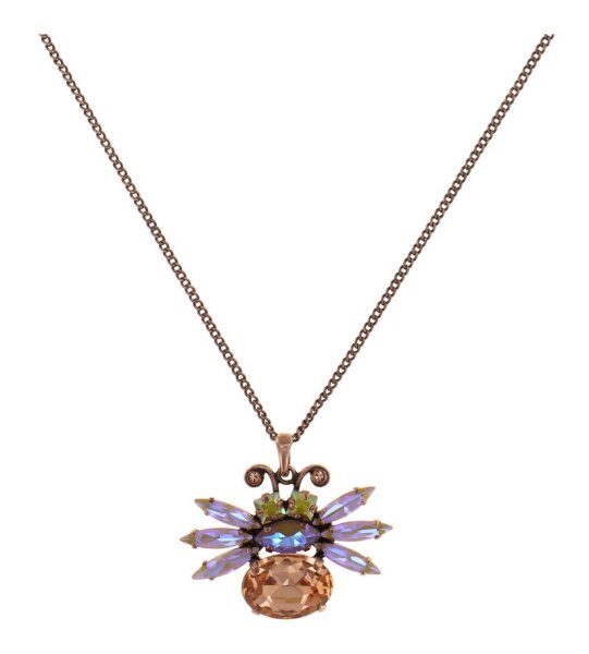 Konplott - Love Bugs - Bilitis, beige, antique copper, necklace pendant