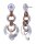 Konplott - Rings in Concert - Coppered Silver, glänzendes Silber / Antikkupfer, Ohrringe mit Stecker und Hängelement