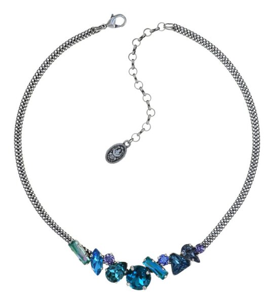 Konplott - Gems Riot - Water Green, blue/green, antique silver, necklace