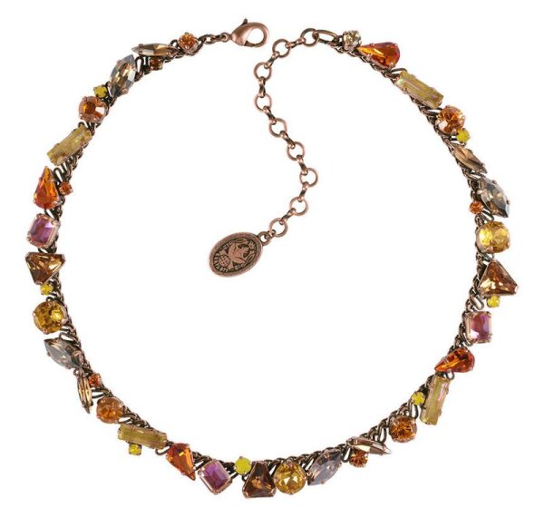 Konplott - Gems Riot - Saffron Curry Turmeric, yellow, antique copper, necklace